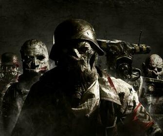 Dark Sci Fi Monster Frankenstein Nazi Blood Skull Military Wallpaper