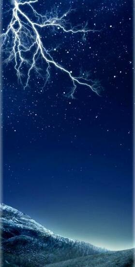 Dark Blue Storm Lightening Wallpaper Galaxy Beauty Nature
