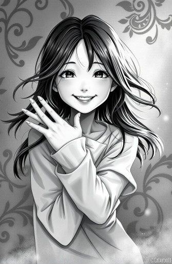 Black And White Girl Wallpaper