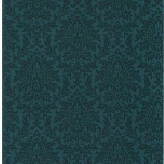 Ccp12232 Navy Busy Damask Morgan Premiere Wallpaper By Warner