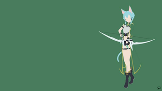 Sinon Sword Art Online Minimalist Wallpaper By Greenmapple17 On