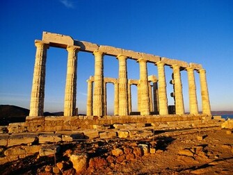 Ruins Greece Ancient HD Wallpaper General