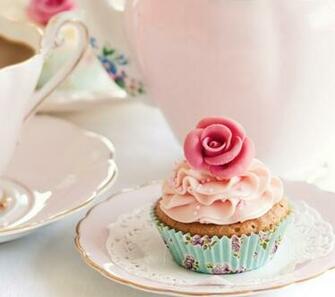 Vintage Style Cupcake Screensaver Wallpaper