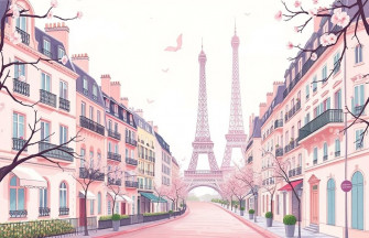 Pink Paris Wallpaper