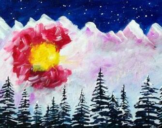Colorado Flag Background A Bright