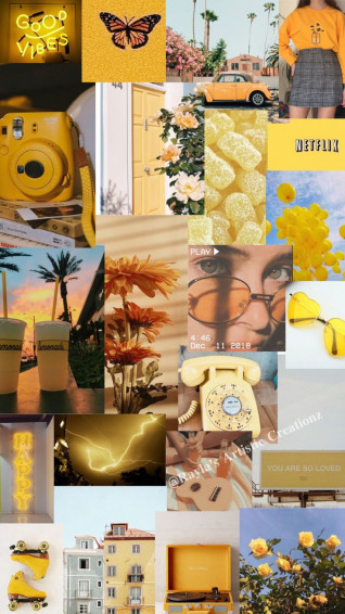 Vintage Yellow Wallpaper