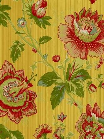 American Blinds And Wallpaper On Modern Florals