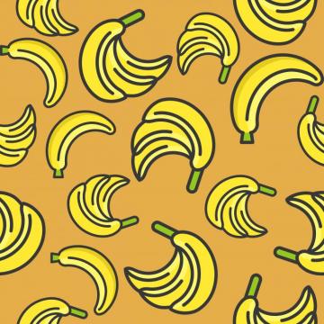 Banana Seamless Pattern For Wallpaper Or Wrapping Paper