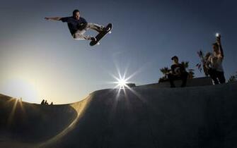 The Wallpaper Men Having A Great Time In Skateboarding