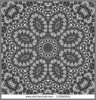Black And White Ink Cotton Flower Lace Form Texture Natural Photo