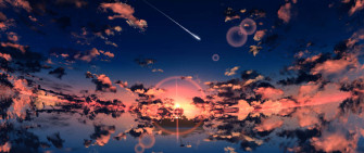 Abstract Sunset Art Wallpaper