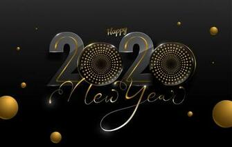 Wallpaper Background Black Happy New Year