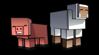 Minecraft Pig And Sheep By Enr1