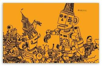Zune Robots HD Wallpaper For Standard Fullscreen Uxga Xga Svga