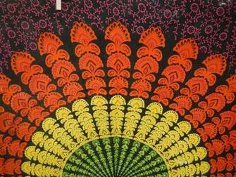 Bohemian Mandala Neon Black