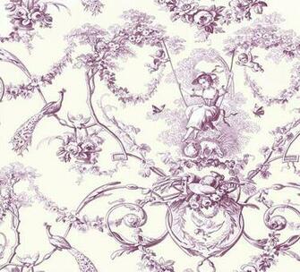 Purple Toile Mimi S Bedroom