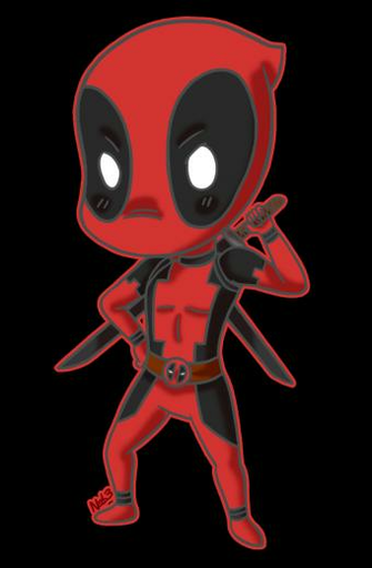 Chibi Deadpool Commission By Theartslave