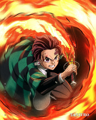 Hinokami Kagura Fan Art R Kimetsunoyaiba