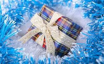 Tinsel Gift Holiday Christmas New Year Stock Photos Image