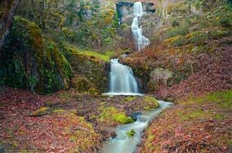 Wallpaper Autumn Mountains River Waterfall Desktop