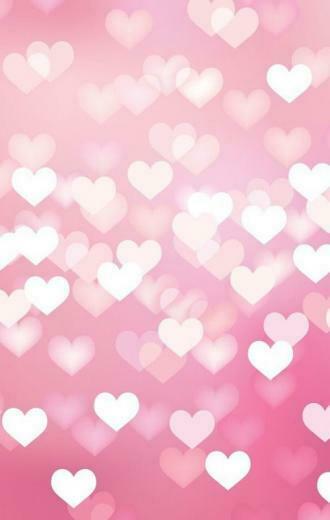 Bokeh Hearts iPhone Wallpaper Background