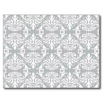 Classic Vintage French Style Wallpaper Print Postcard