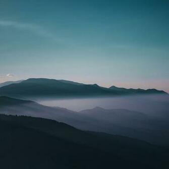 Mountains Fog Peaks Wallpaper