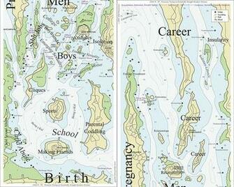 Nautical Chart Wallpaper