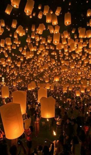 Festival Lanterns Thailand Mai Wallpaper