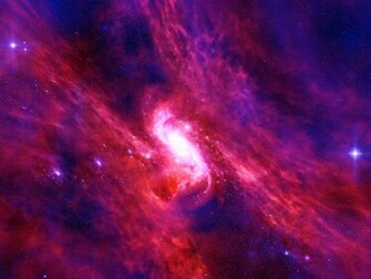 Outer Space Wallpaper Stars Pink Nebulae