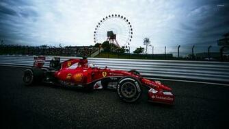Ferrari Sf15 T Near A Ferris Wheel Wallpaper Sport