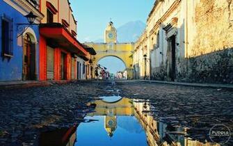 Gray Concrete Wall Guatemala South America Town Street HD