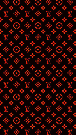 Red And Black Louis Vuitton Phone Wallpaper