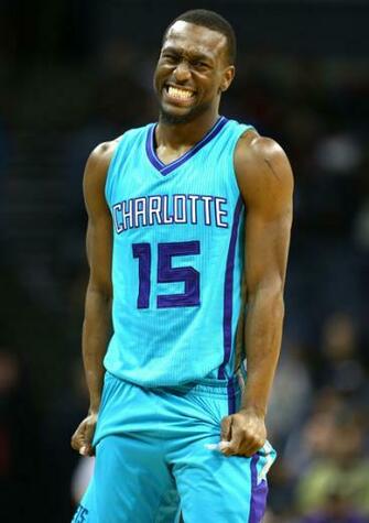 Kemba Walker Of The Charlotte Hornets Reacts After A