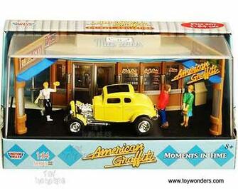 Motormax American Graffiti Mel S Diner Diorama W Ford Coupe
