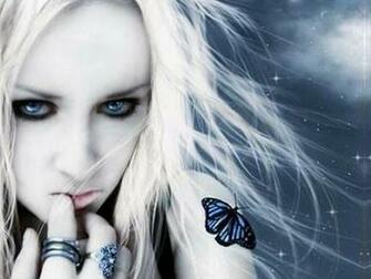 Blue Gothic Fairy Desktop Wallpaper