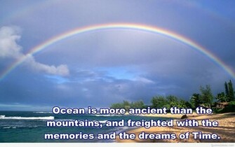 Rainbow Nature Wallpaper Quote