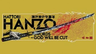 Quentin Tarantino Swords Fan Art Hattori Hanzo Wallpaper Background