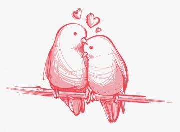 Bird Valentine S Day Wedding Gift Wallpaper Simple Love Birds