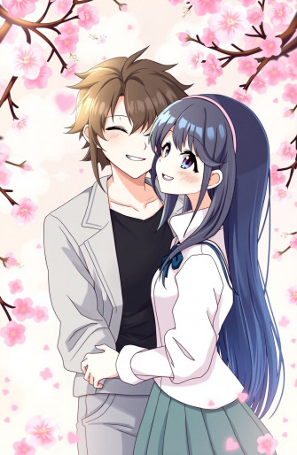 Cute Anime Couple Wallpaper