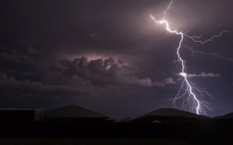 Storm Lightning Rain Night Wallpaper