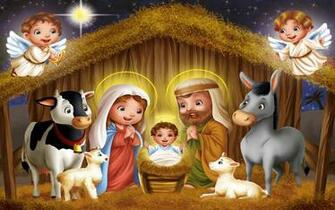 Christmas Nativity Scene Computer Desktop Wallpaper Pictures
