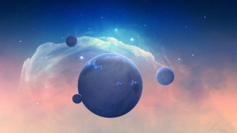 Desktop Wallpaper Spaceships Spacecraft Planets Space 4k HD