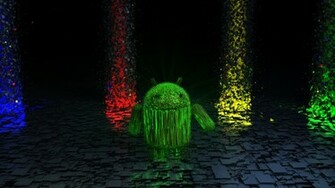 Sfondo Android In Digital World X 3d Computer Grafica