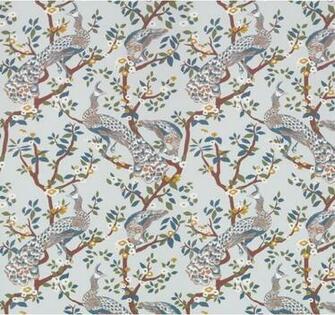 Vintage Plumes Jade Wallpaper Asian By Dwellstudio
