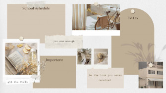 Amazing Beige Aesthetic Desktop Wallpaper