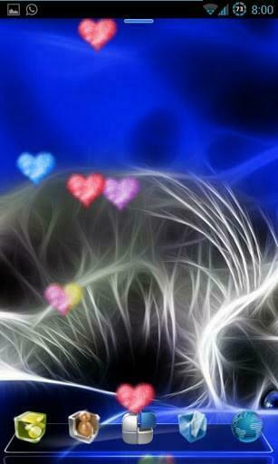 Kitty Cat Neon Live Wallpaper Screenshot