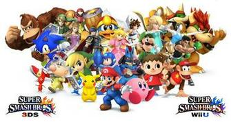 Super Smash Bros Nintendo Family Fighting Action Platform Wallpaper