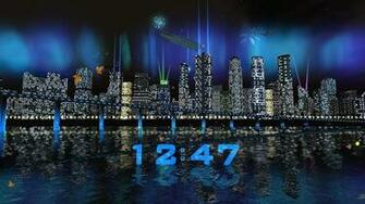 Fireworks Live Wallpaper Day Night City