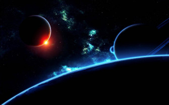 4k Ultra HD Galaxy Planets Wallpaper